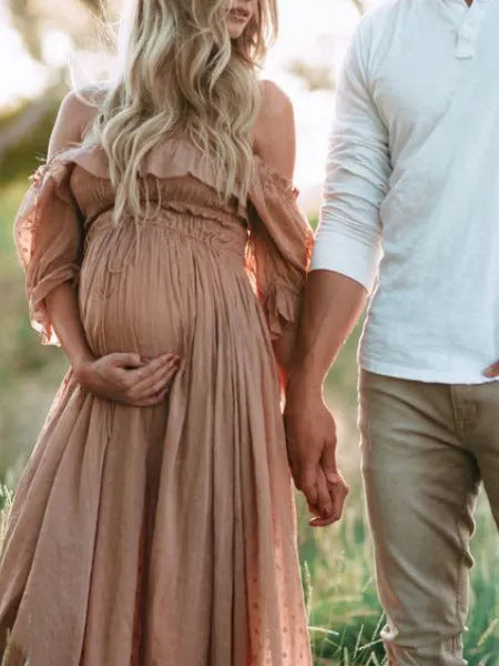 Maternity Off Shoulder Dress