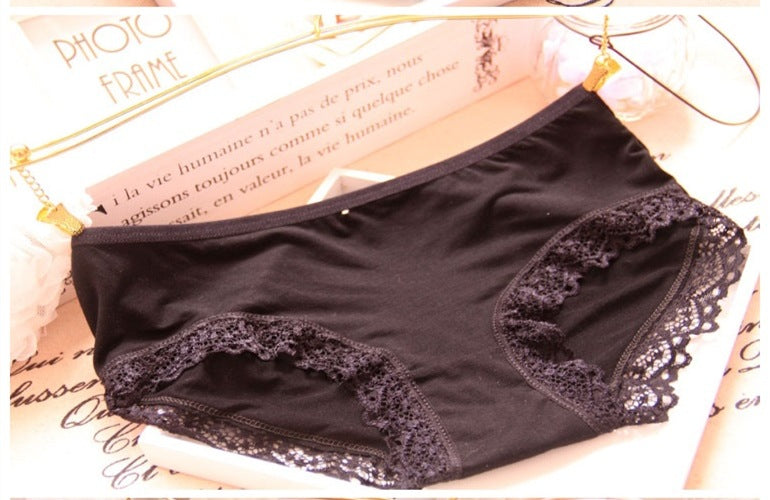 Bamboo Charcoal Fiber Underwear Lace Underwear Women's Underwear