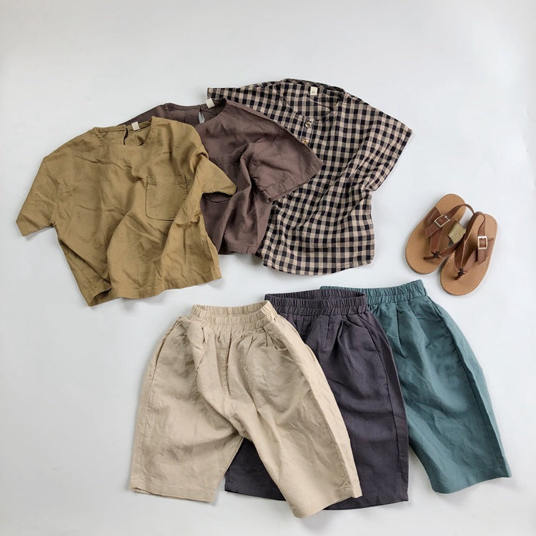 Children's Linen Casual Radish Pants