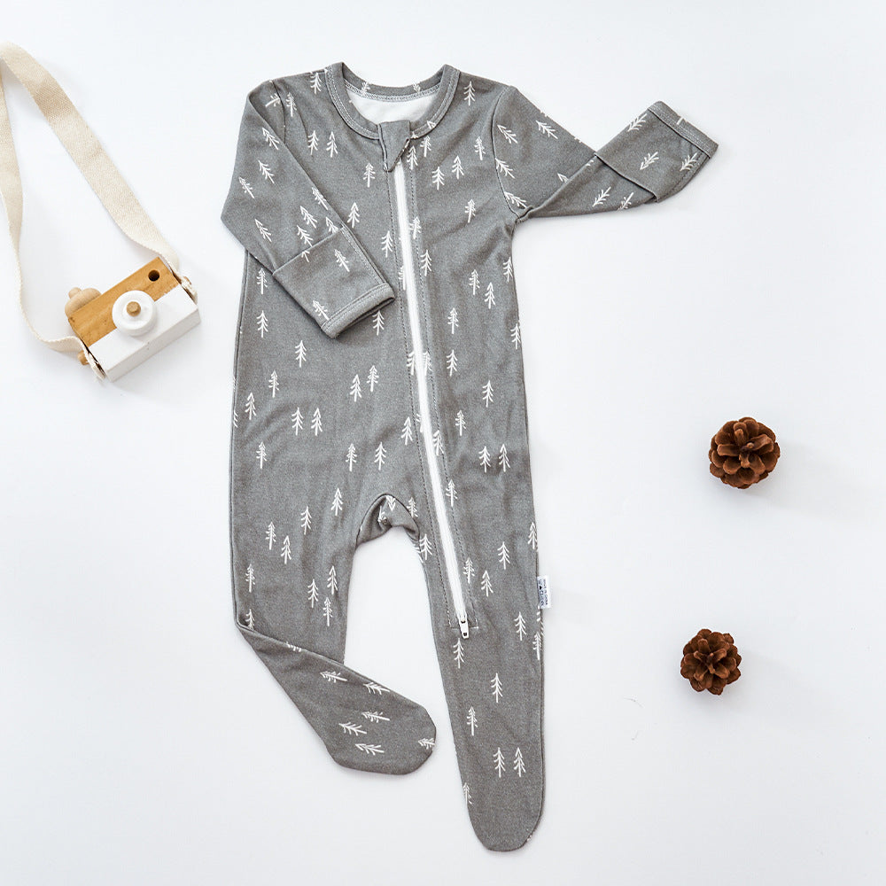 Baby Bamboo Cotton Pajamas Home Clothes Baby Jumpsuit