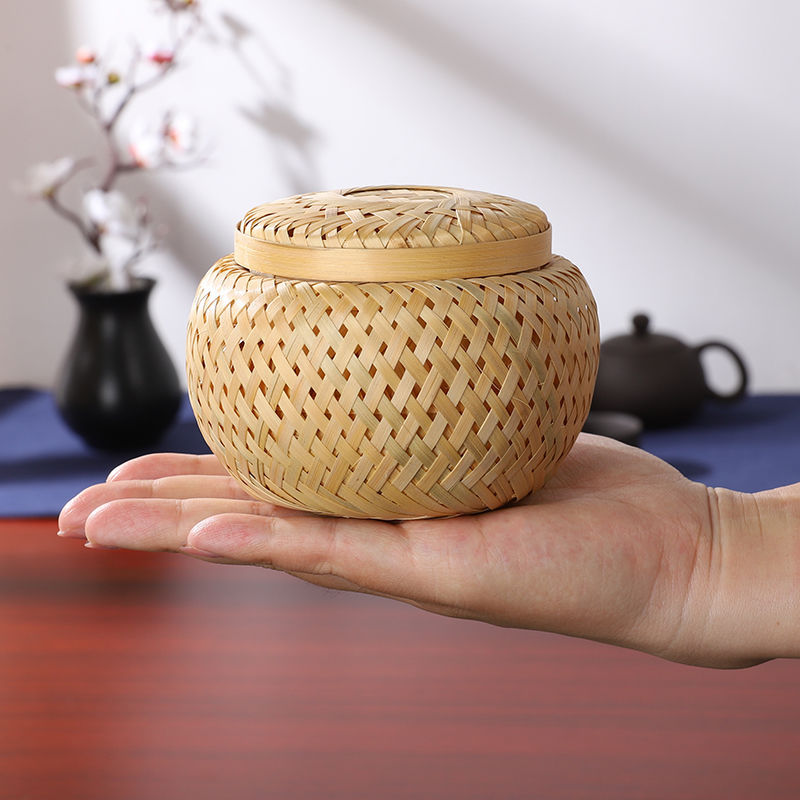 Bamboo Woven Tea Pot Gift Box