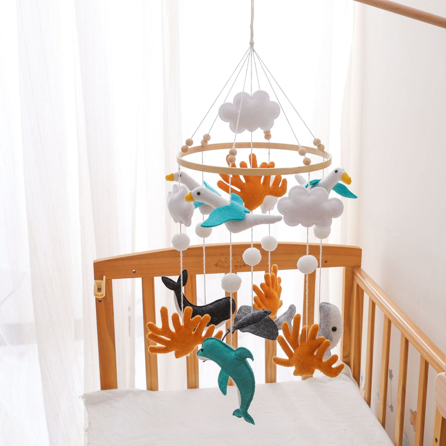 Baby Crib Mobile- Nursery Hanging Decor