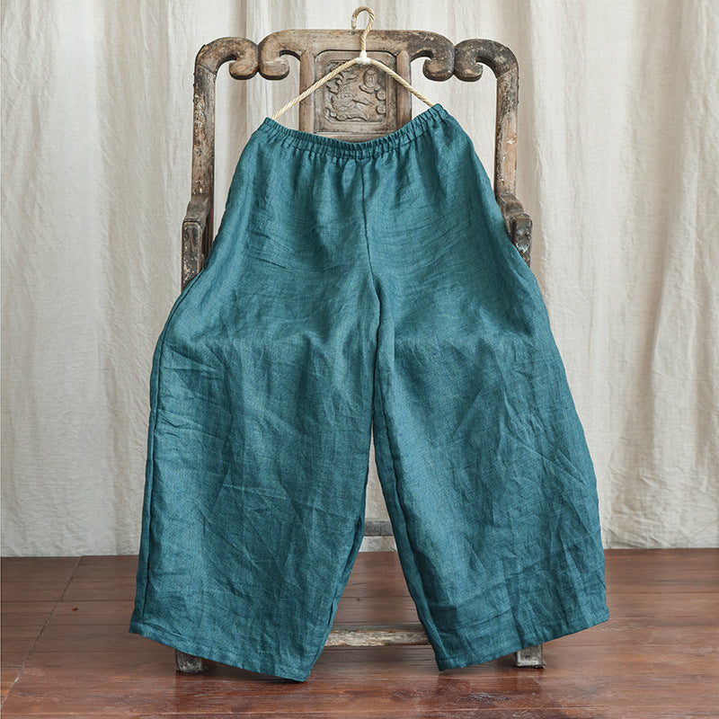 Cotton And Linen Women's Casual Slacks