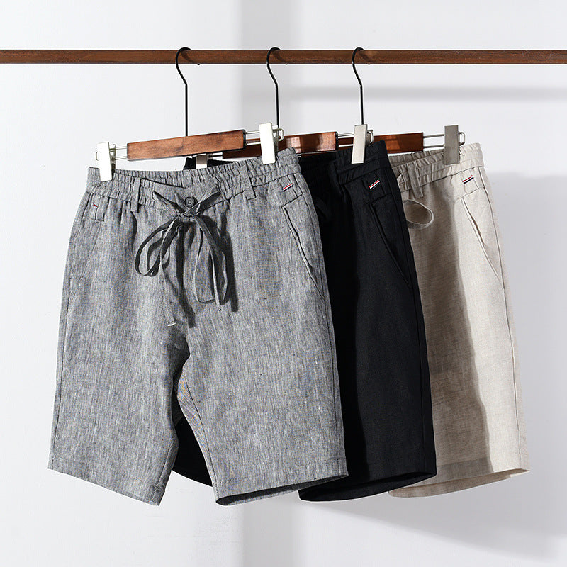 Linen Mid Rise Shorts