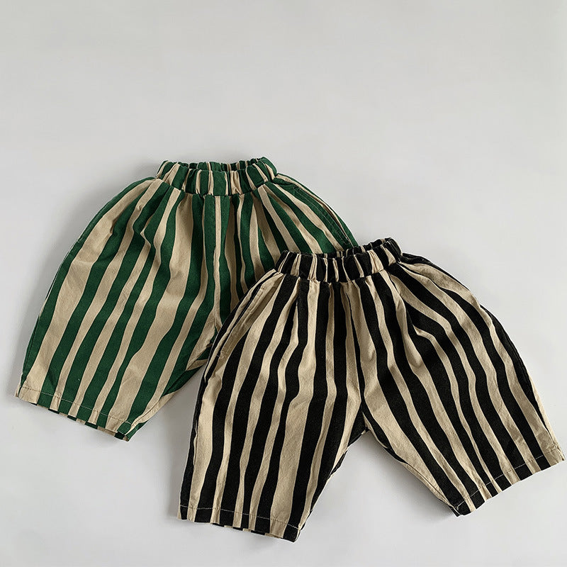 Pure Cotton Striped Shorts