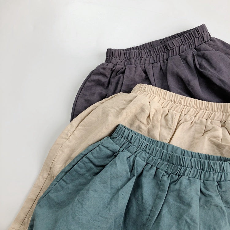 Children's Linen Casual Radish Pants