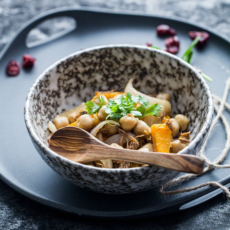 Snowflake Glaze Bowl Home Creative Ceramic Salad Bowl