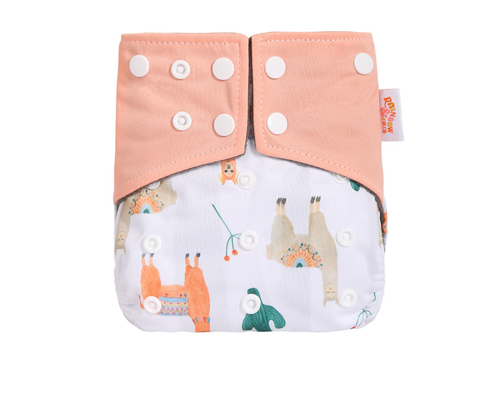 Western Style Digital Printing Bamboo Charcoal Diapers