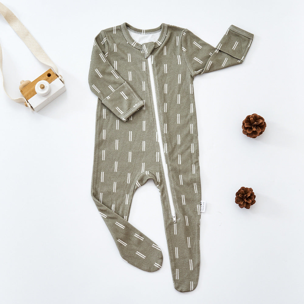 Baby Bamboo Cotton Pajamas Home Clothes Baby Jumpsuit