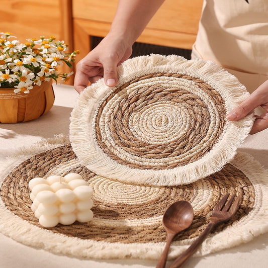 Tassel Grass Insulated Dining Table Mat