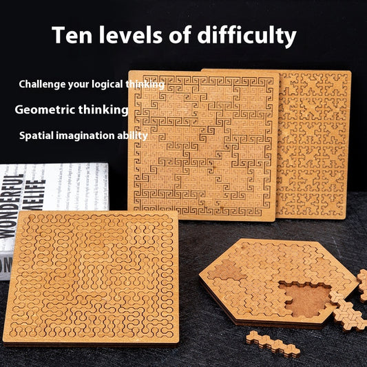 High Difficulty  Wooden Puzzle Block