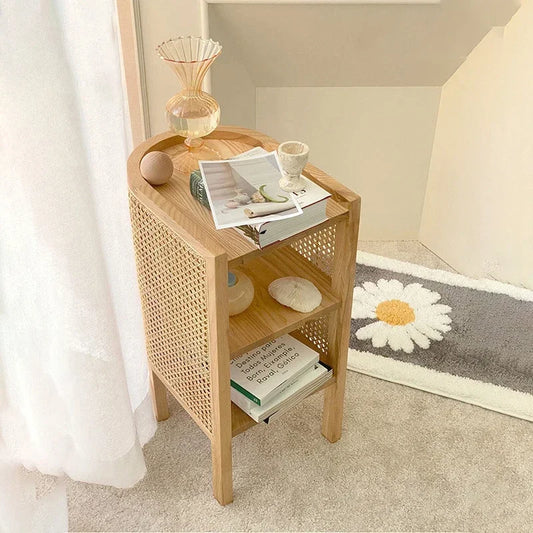 Rattan Bedside Table