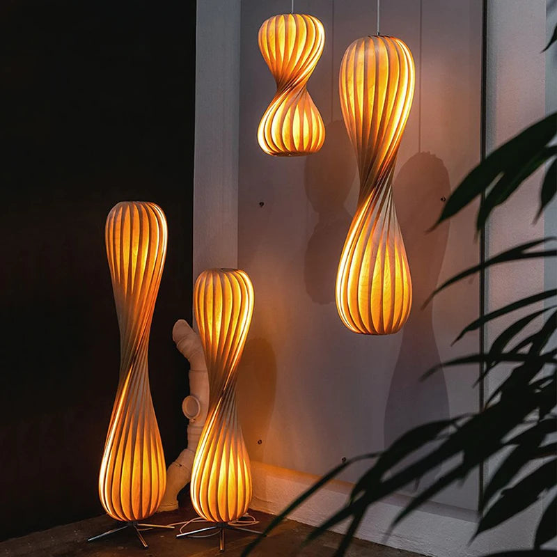 Wooden Floor Lamp Lighting Fixture