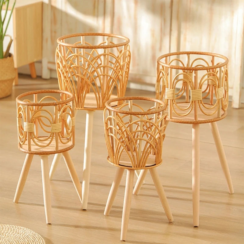 Rattan Plant Stand