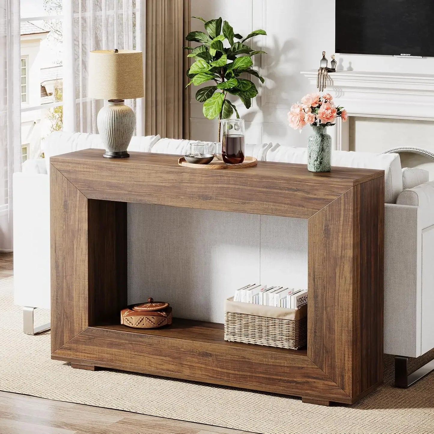 Wooden Entry Hallway Table