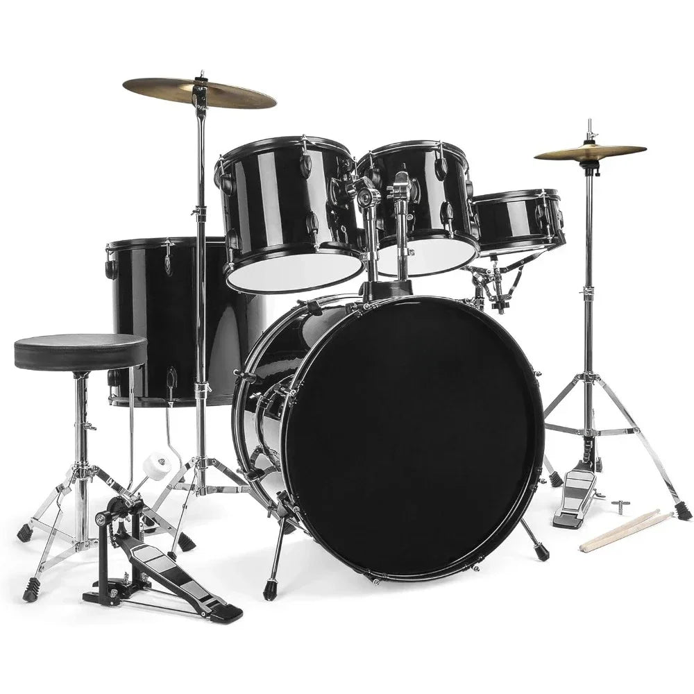 5-Piece Full Size Complete Adult Drum Set