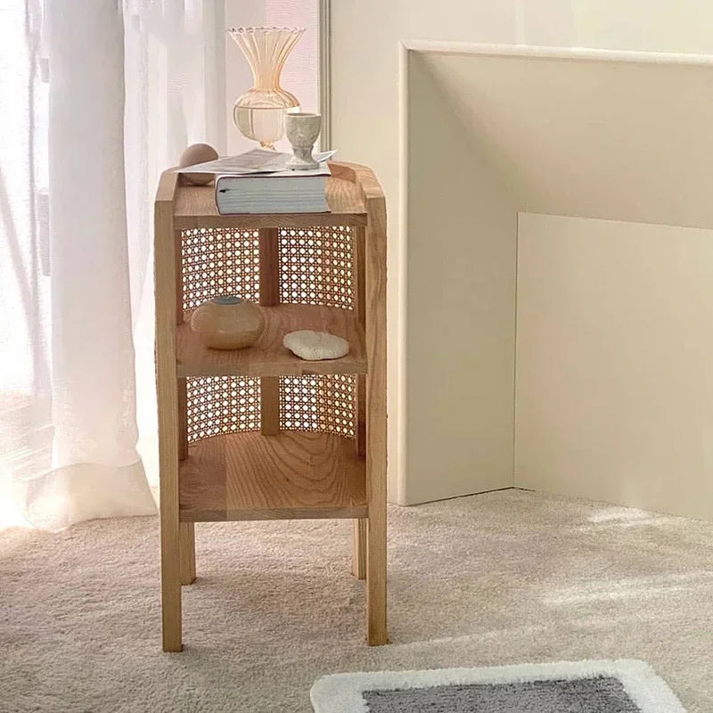 Rattan Bedside Table