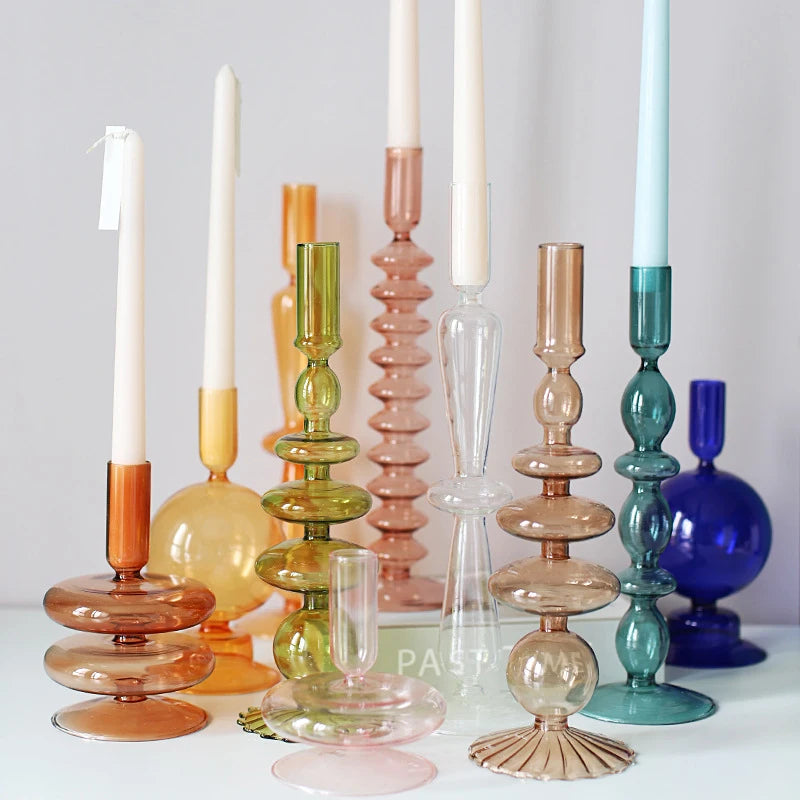 Glass Candle Holders