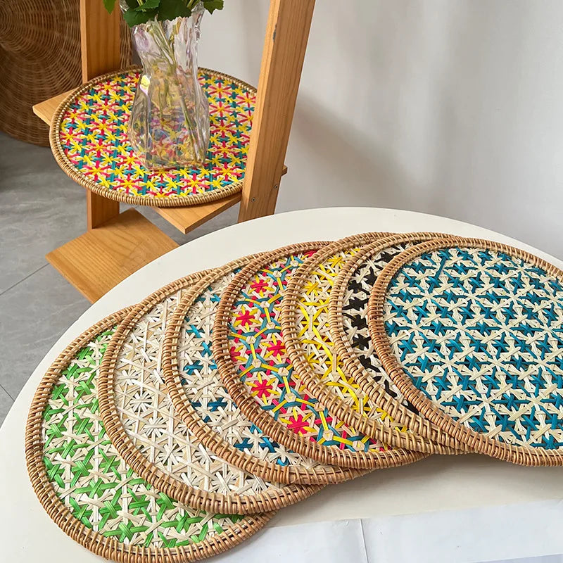 Rattan Hand Woven Round Placemat