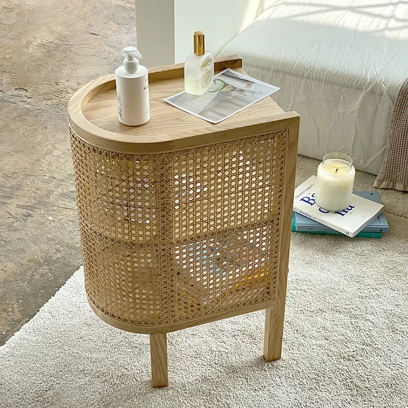 Rattan Bedside Table