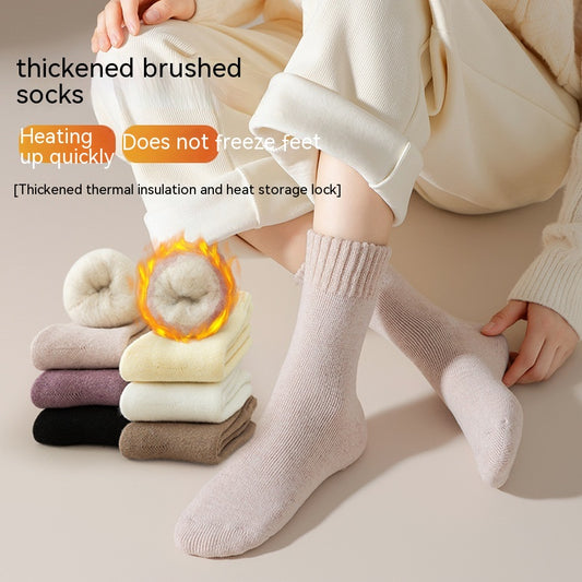 Fleece Socks Children's Winter Thickening Warm Wool Long Socks