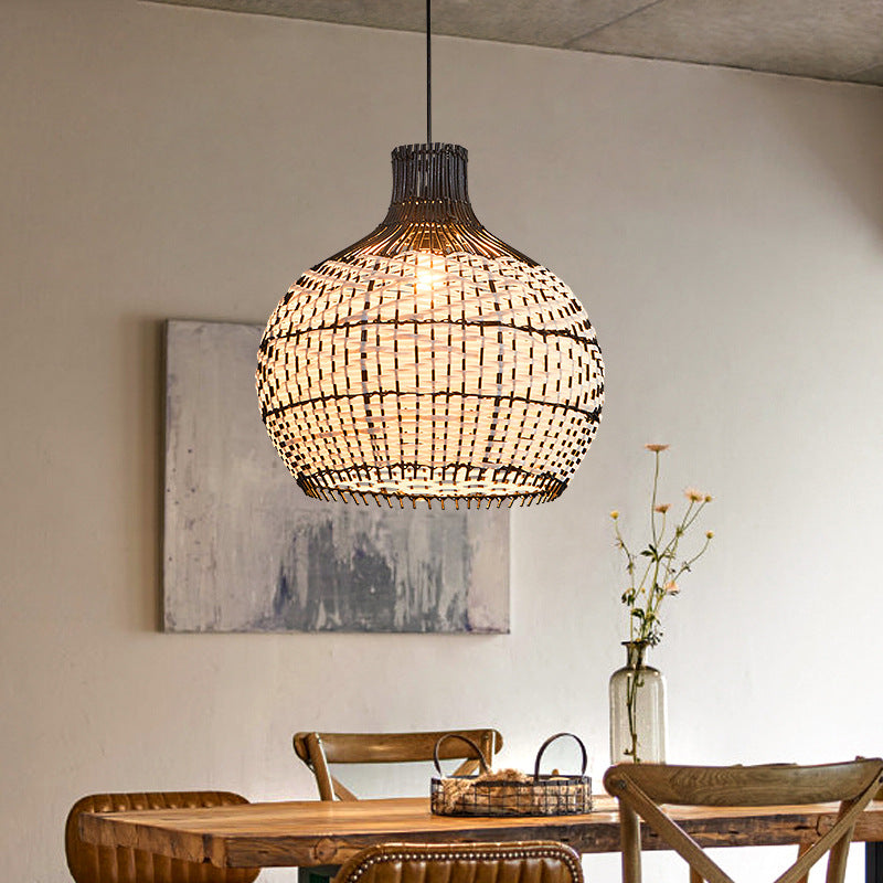 Nordic Rattan Chandelier