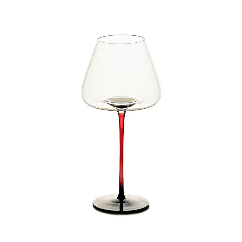 Red Rod Black Bottom Goblet Household Wine Set