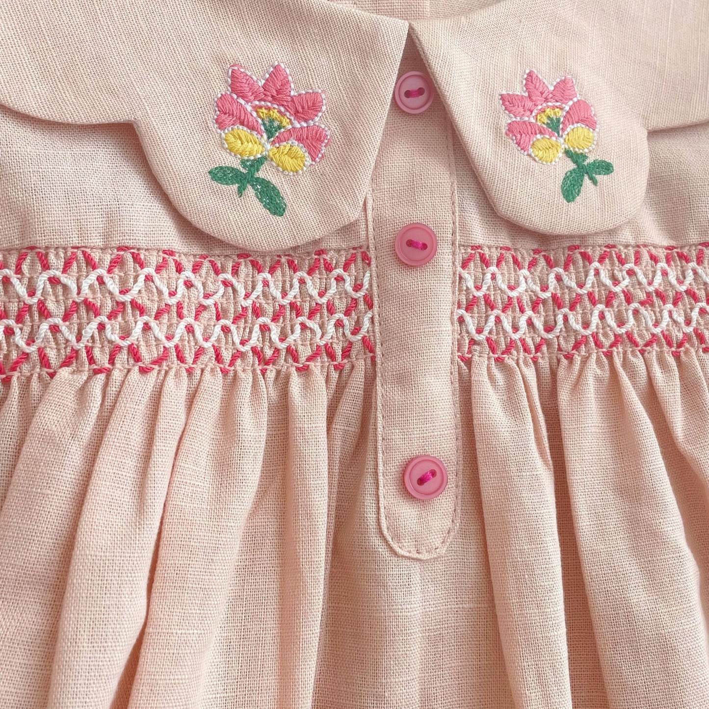 Flower Embroidered  Blouse