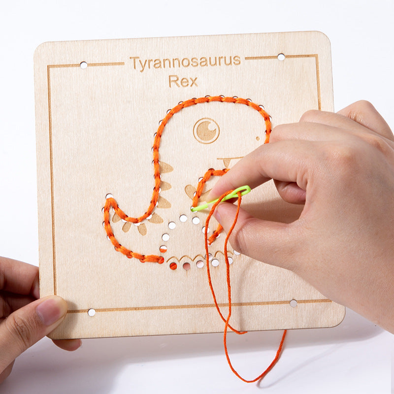 Embroidered Rope Educational Wooden Toys