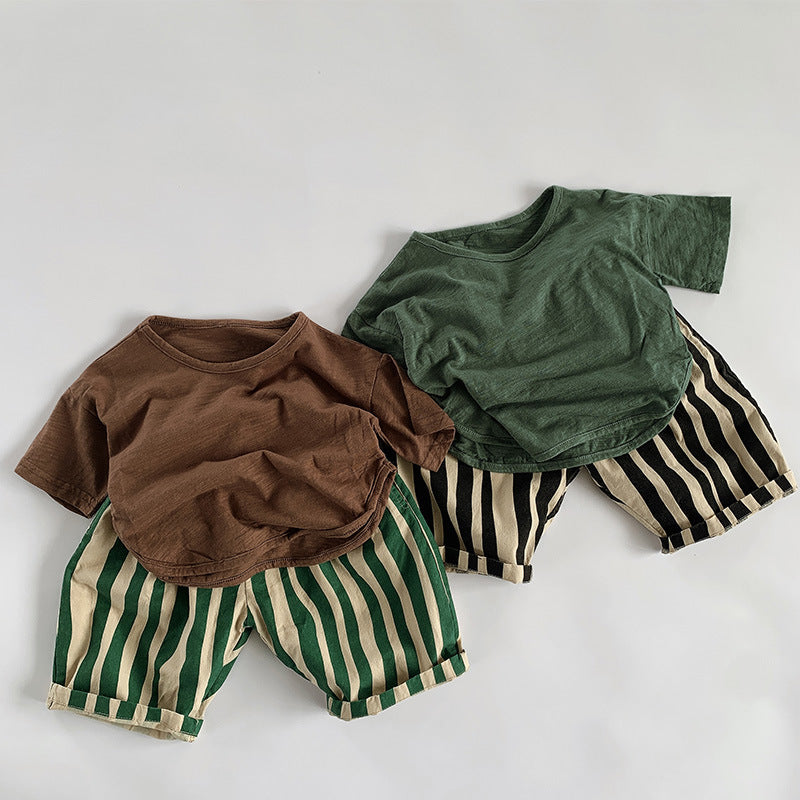 Pure Cotton Striped Shorts