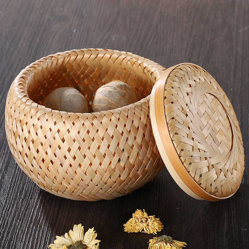 Bamboo Woven Tea Pot Gift Box