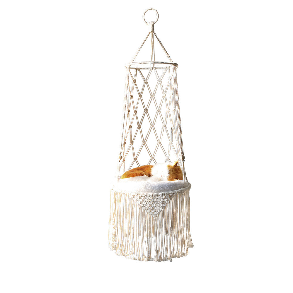 Cat Hammock Wall Hanging Cat Macrame