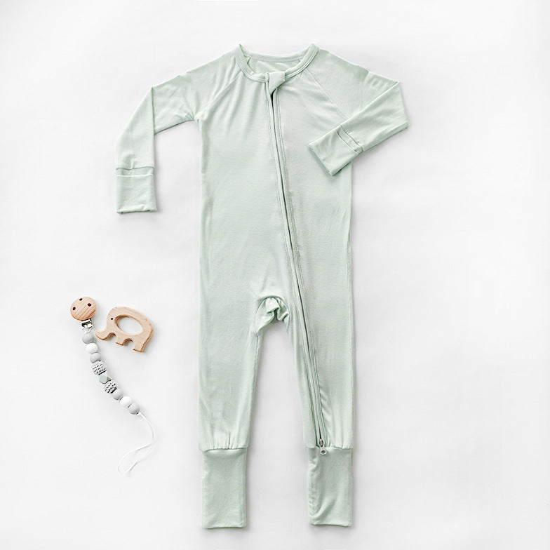 Solid Color Baby's Romper Bamboo Fiber Romper