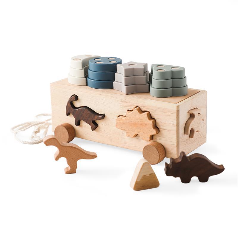 Wooden Multifunctional Color Early Education Puzzle Toys